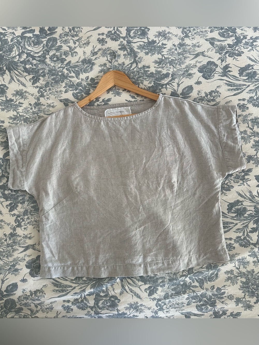 Not Perfect Linen Gordes Top - Natural Linen - S/M - Picture 3 of 5